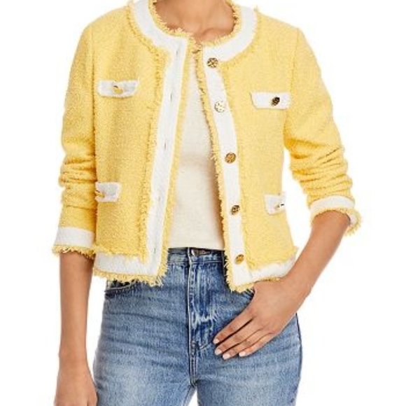 Nordstrom Classiques Entier "shaggy" Chanel-like fringe jacket - L - Picture 3 of 10